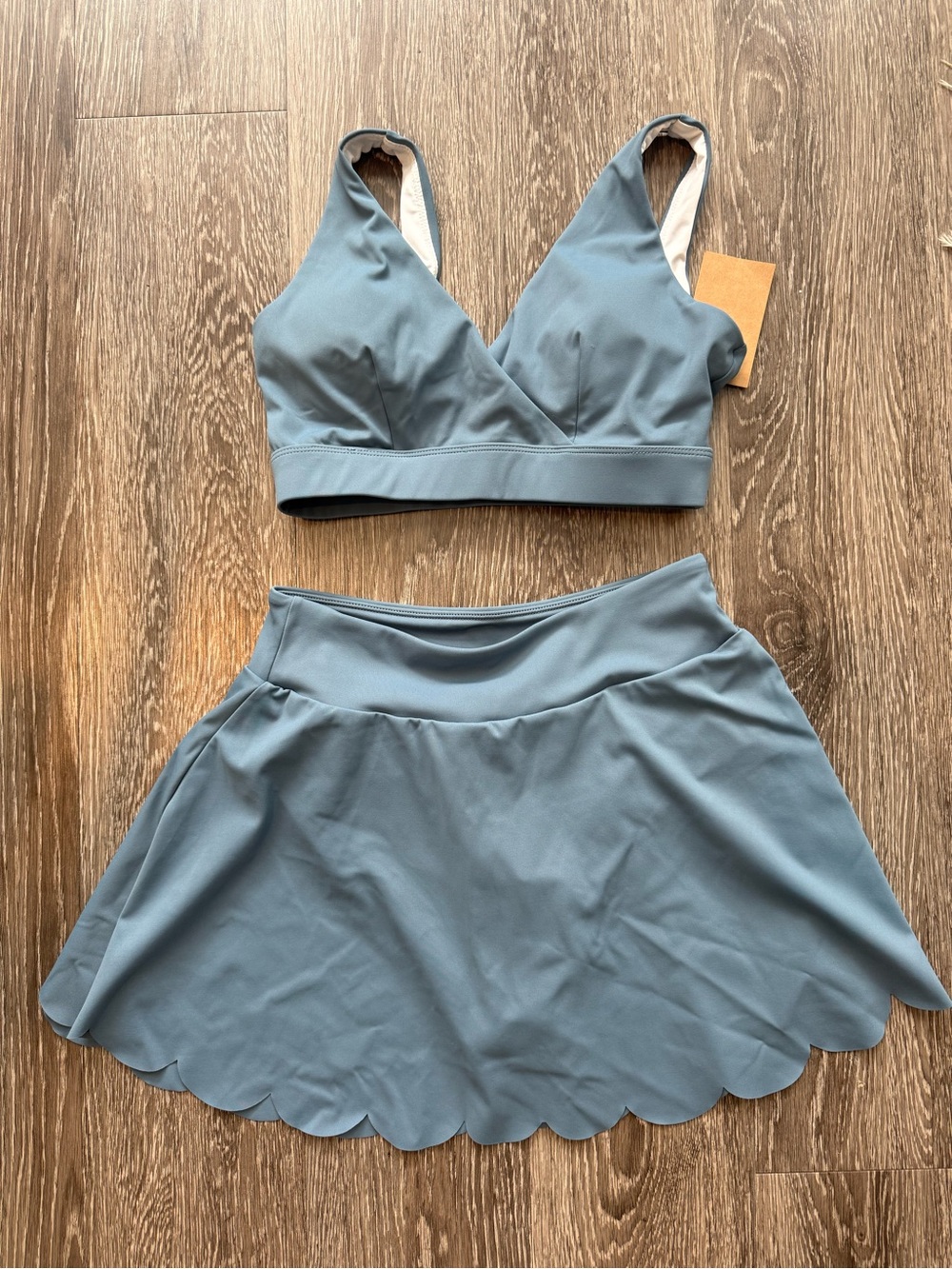 Women's blue workout set